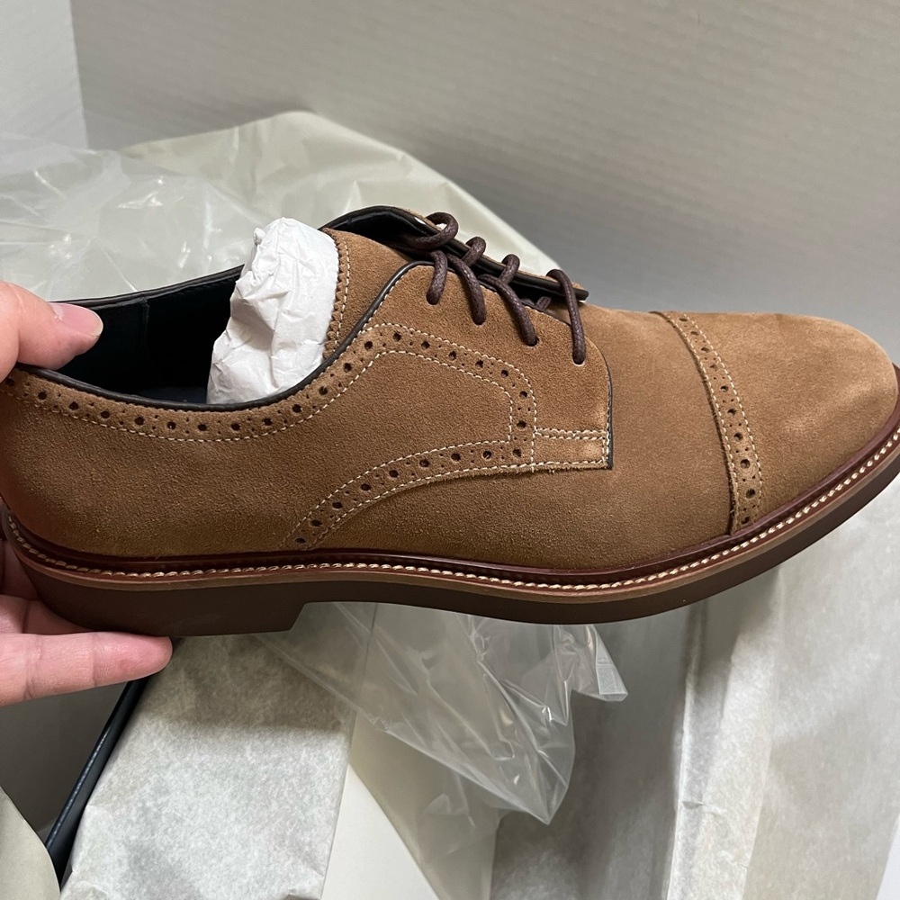 Cole Haan mens suede oxford 10.5 NWT